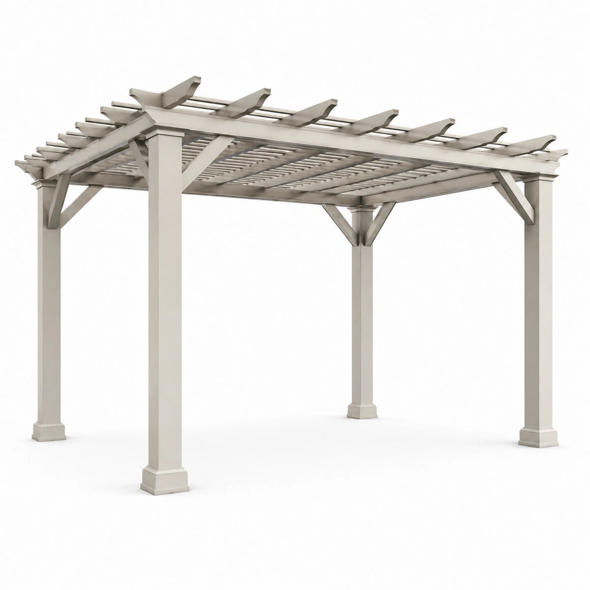 Pérgola de Aluminio Beige 300x300x240 cm