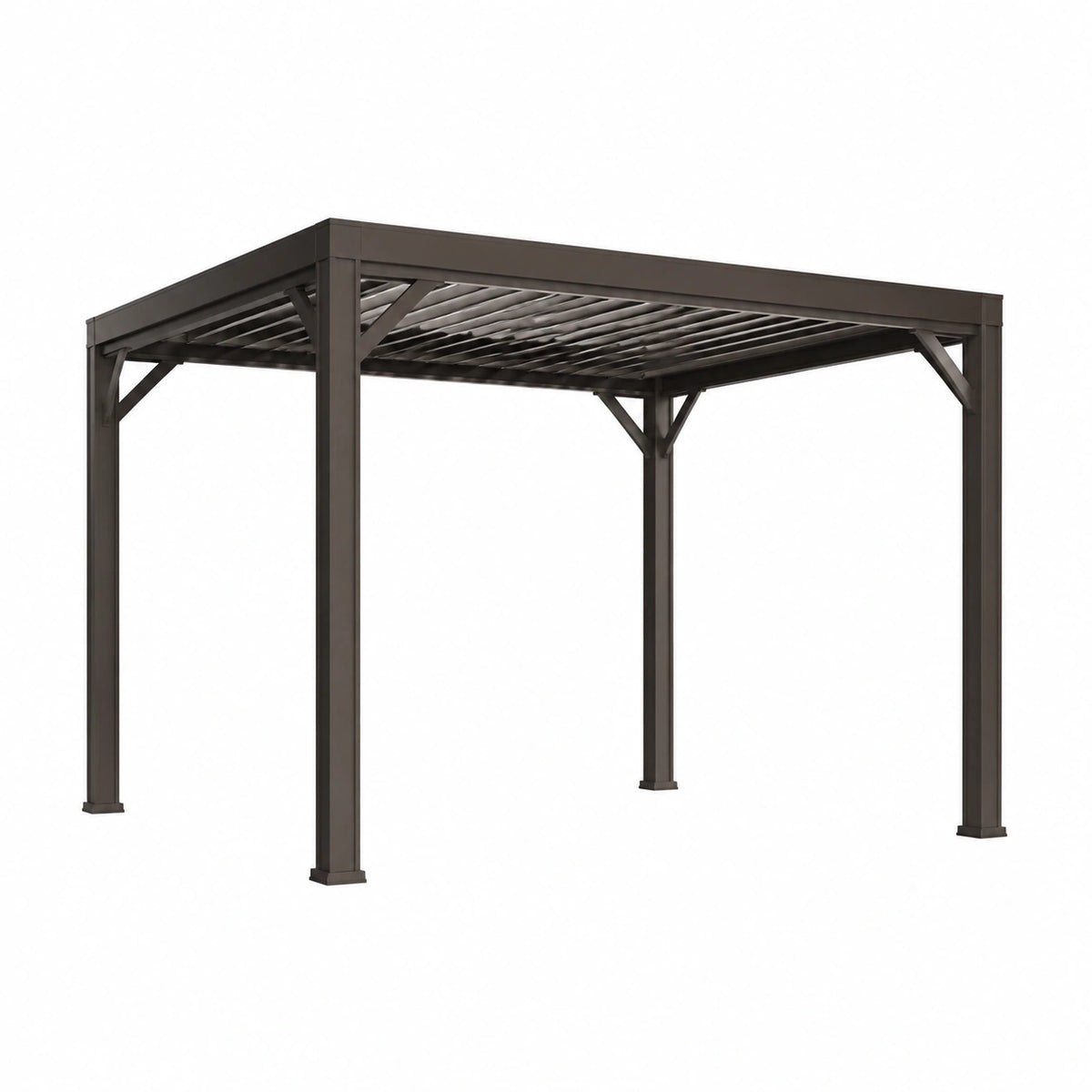 Pérgola Cuadrada de Aluminio 300x300x240 cm Antracita